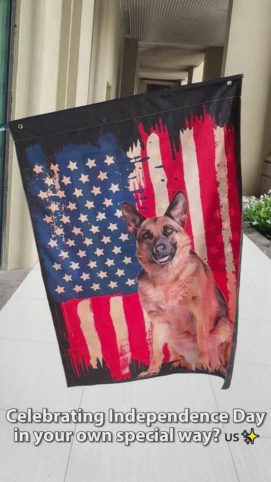 Puppy Flag - Personalized Dog House Flag