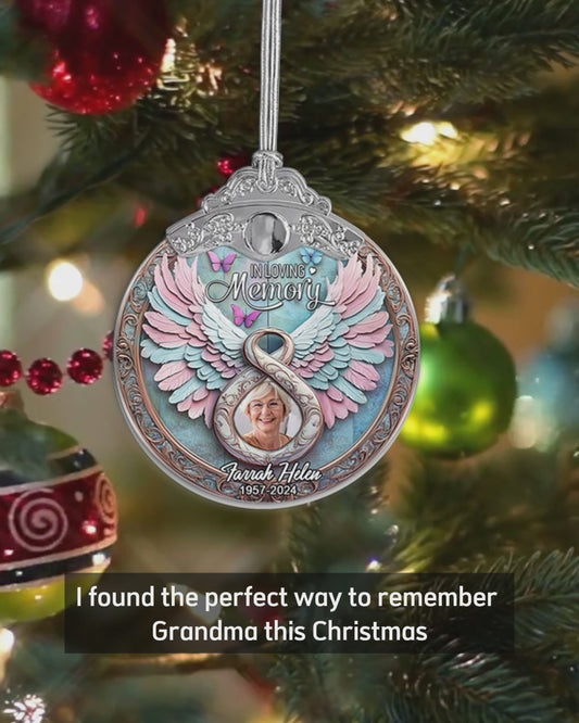 In Loving Memory - Personalized Memorial Vintage Ornament