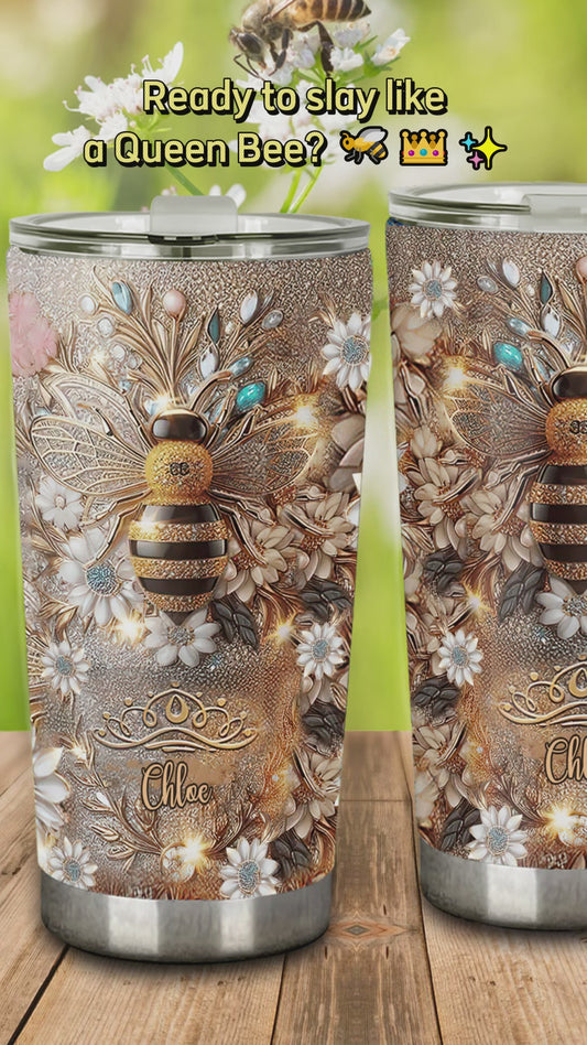 Queen Bee - Personalized Bee Tumbler