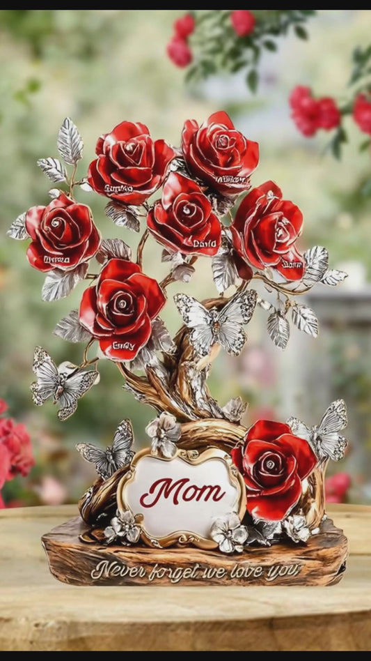 Flowers For Mom - Personalized Mother Custom Shaped Acrylic Plaque