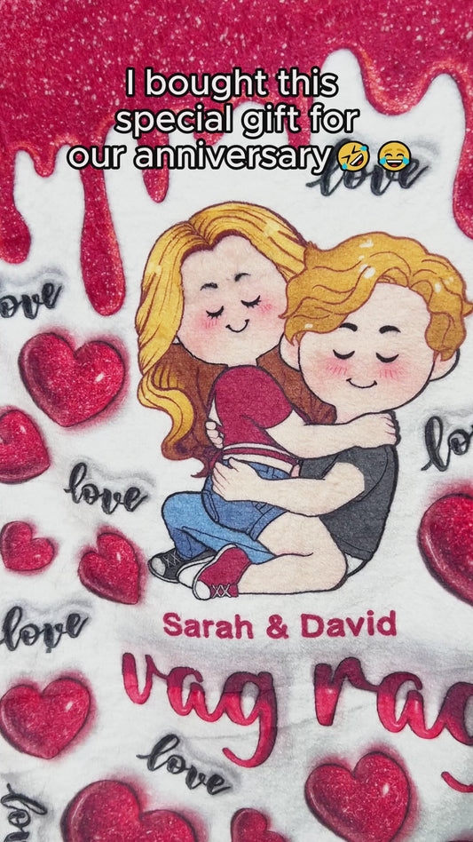 I Love You - Personalized Couple Towel