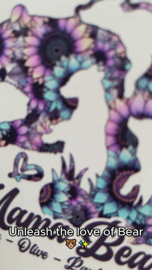 Mama Bear - Personalized Mother Clear Phone Case