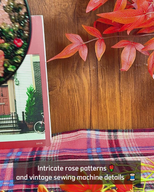 Beautiful Sewing Machine - Personalized Sewing Stained Glass Suncatcher