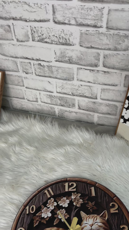 Love Cats - Cat Wall Clock