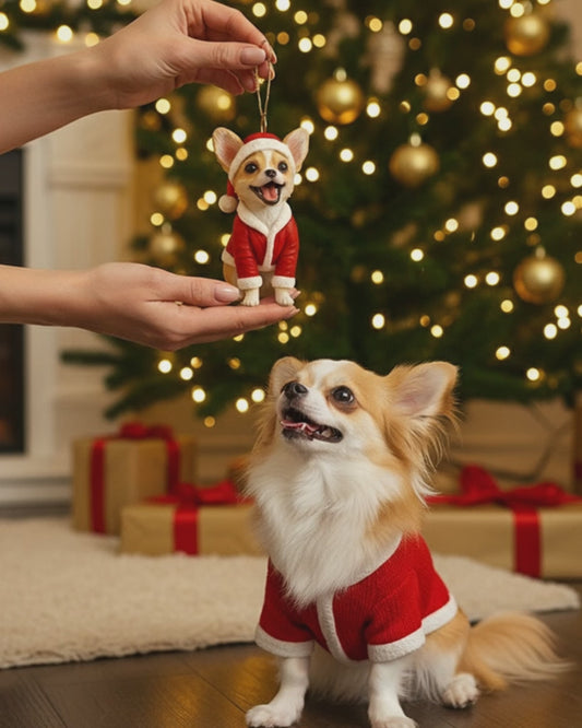 Furry And Bright - Personalized Dachshund Dog Custom Made 3D Minifigure Ornament