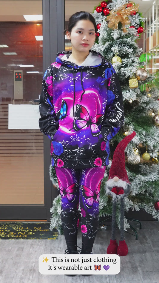 Love Butterflies - Personalized Butterfly Hoodie and Leggings
