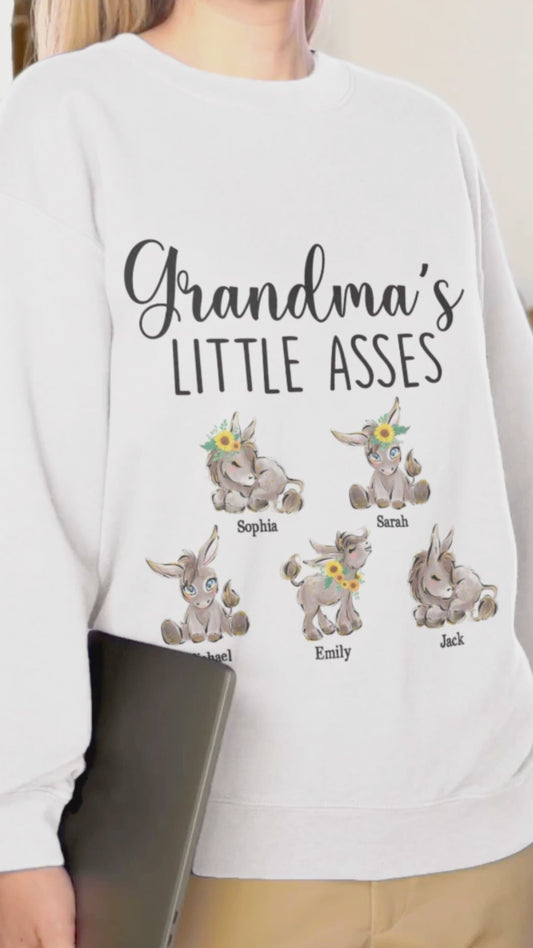 Grandma's Little Cuties - Personalized Mother's Day Grandma T-shirt and Hoodie