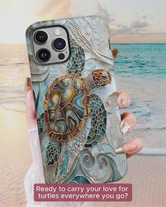 Love Turtles - Personalized Turtle Full Print Phone Case
