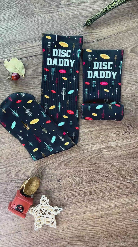 Disc Daddy - Disc Golf gift for dad, grandma, grandpa, mom - Personalized Socks