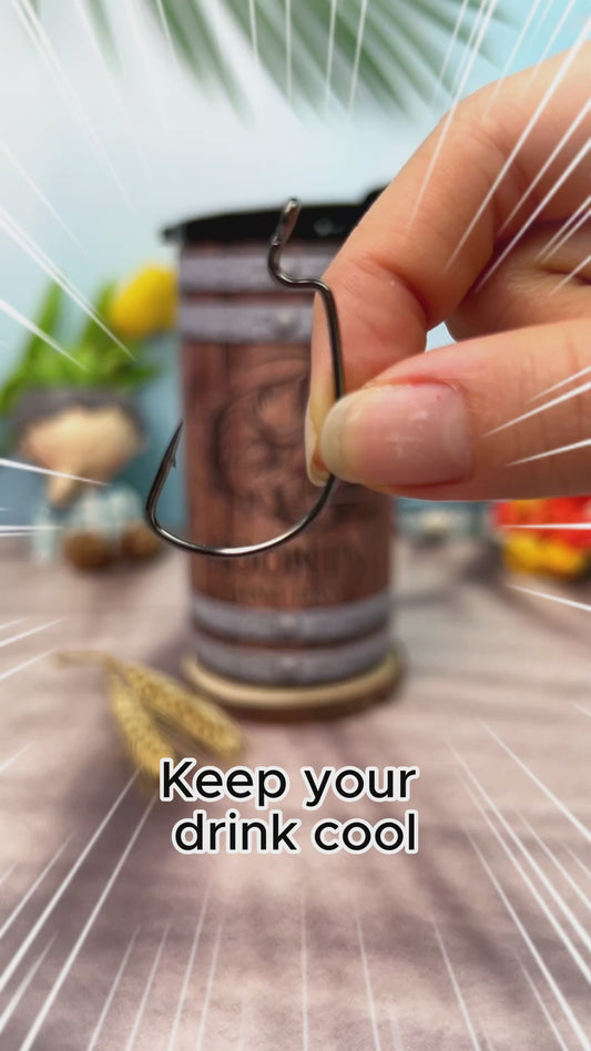 Hookin' Ain't Easy - Personalized Fishing Can Cooler