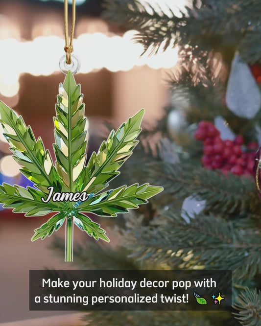 Stunning Leaf - Personalized Weed Ornament