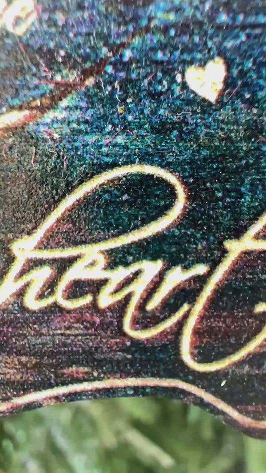 God Knew My Heart Needed You - Personalized Christmas Couple Ornament (Printed On Both Sides)