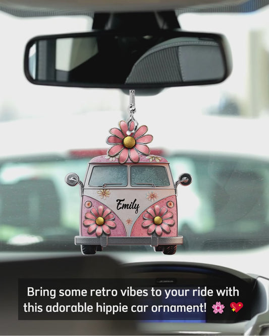 Hippie Soul - Personalized Hippie Car Ornament
