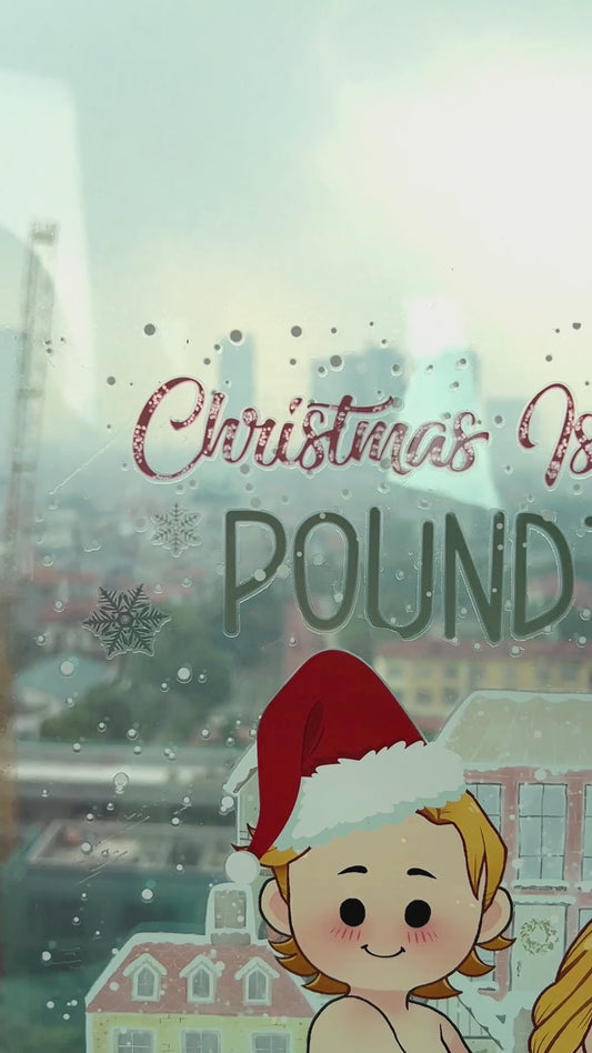 Merry Christmas In Poundtown - gift for wife, husband - Personalized Decal Die Cut