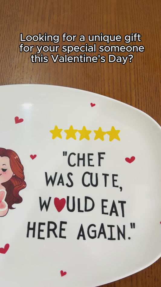 Chef Was Cute, Would Eat Here Again - Personalized Couple Plate