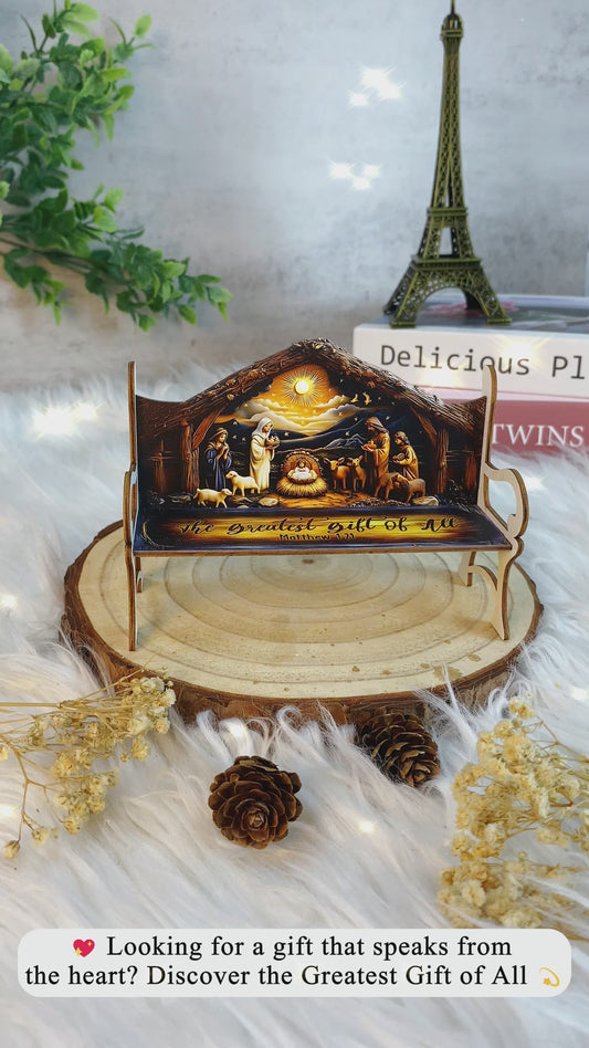 The Greatest Gift Of All - Christian Wooden Bench