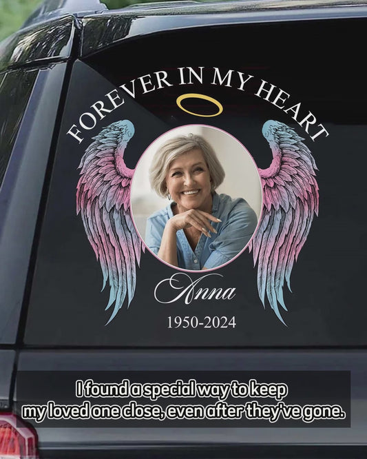 Forever In My Heart - Personalized Memorial Decal Die Cut