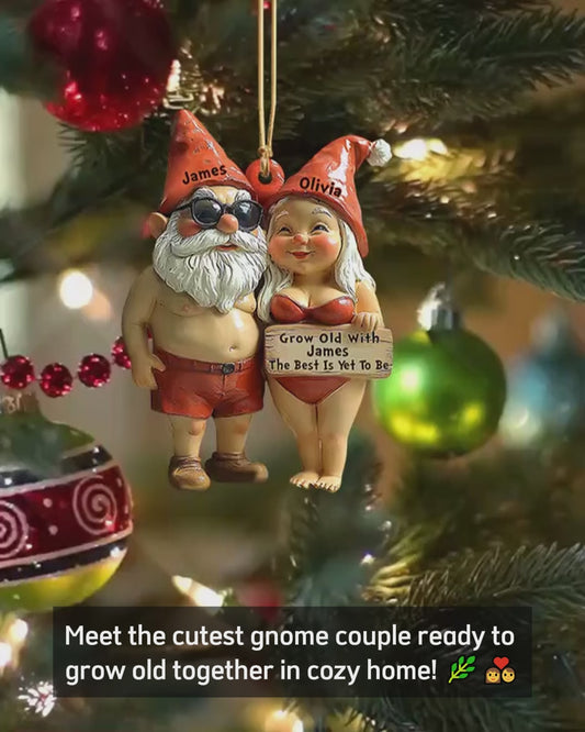 Grow Old With Him/ Her - Personalized Gardening Ornament