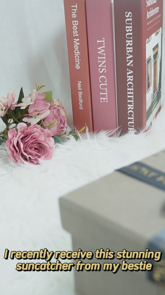 Besties Forever Floral Style - Personalized Bestie Window Hanging Suncatcher Ornament