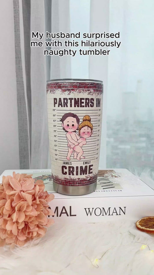 Partner In Crime - Personalized Couple Tumbler