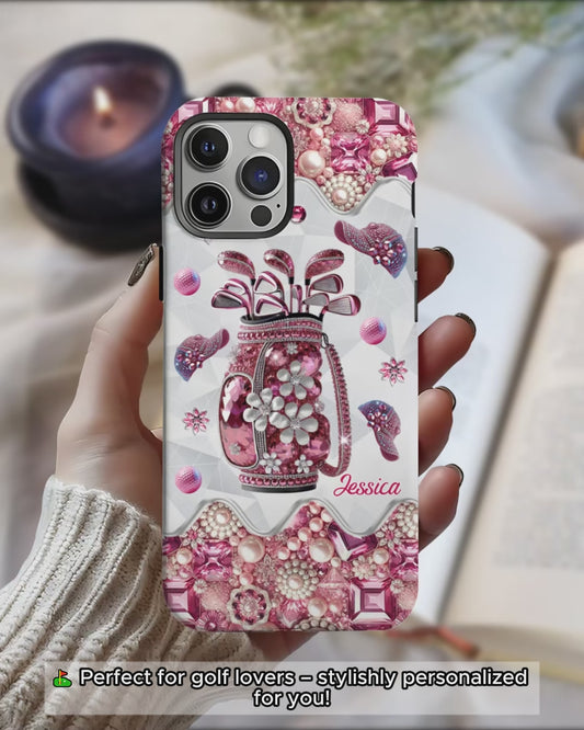 Just A Girl Who Loves Golf - Personalized Golf Full Print Phone Case