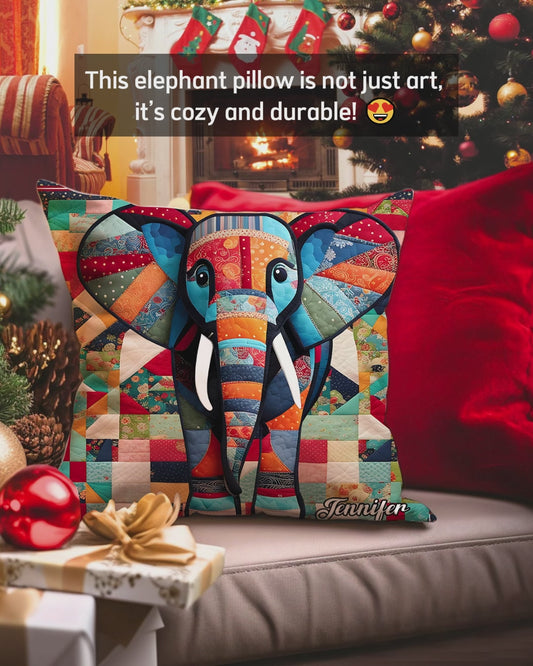 Beautiful Elephant - Personalized Elephant Throw Pillow