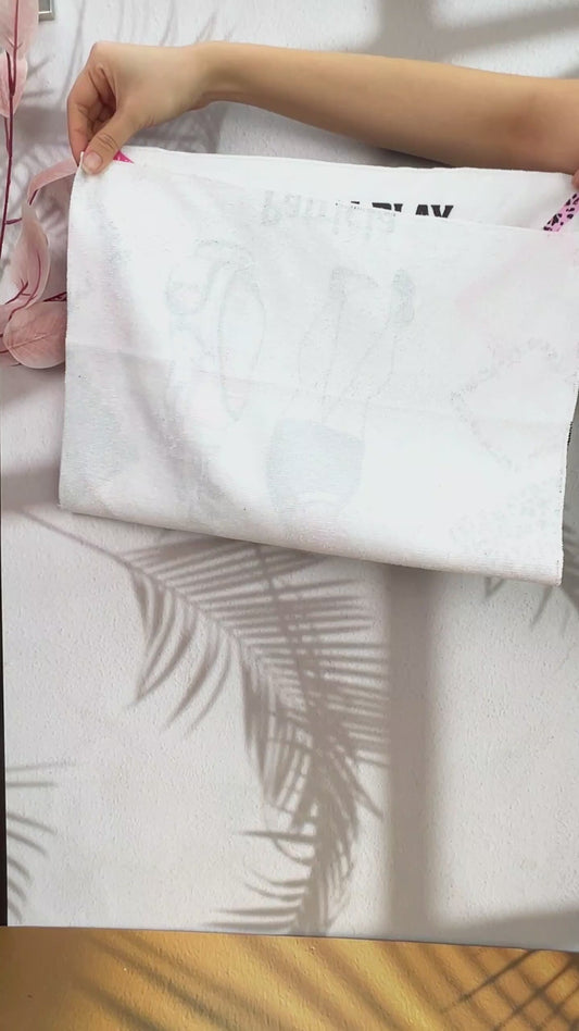 I Know I Play Like A Girl - Personalized Golf Golf Towel