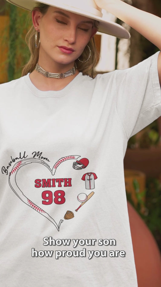 Baseball Mom - Personalized Baseball T-shirt And Hoodie