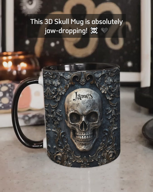 Awsome Skull - Personalized Skull Accent Mug