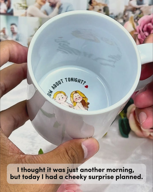How About Tonight - Personalized Couple Hidden Message Mug