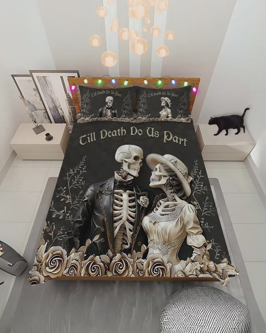Till Death Do Us Part - Personalized Couple Bedding Set