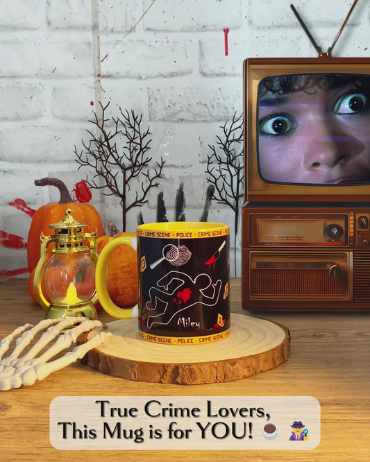 This Is My True Crime Watching Mug - Personalized Accent Mug