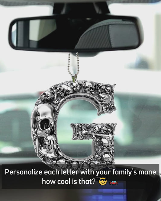 Skull Alphabet - Personalized Skull Ornament