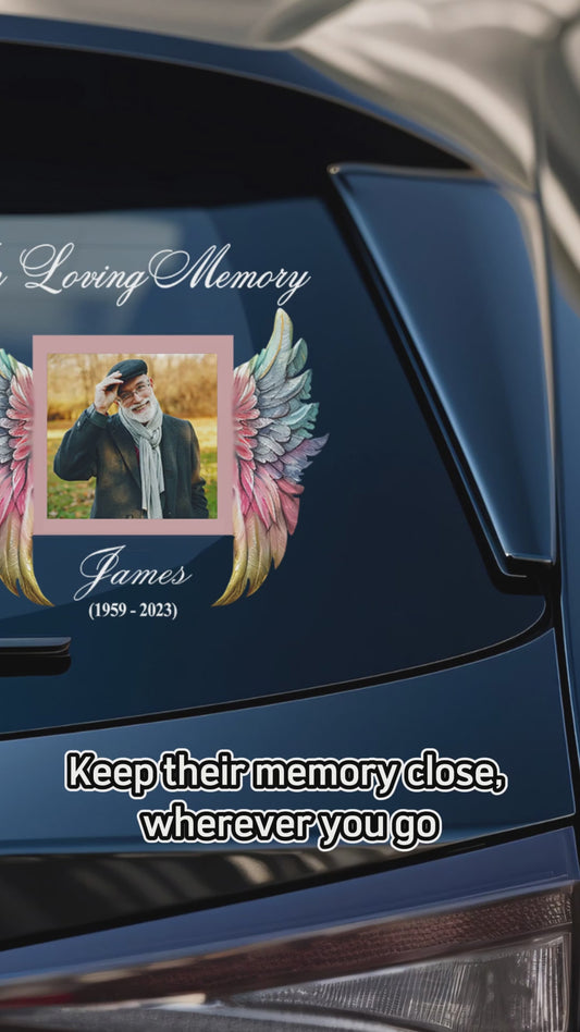 In Loving Memory - Personalized Memorial Decal Die Cut