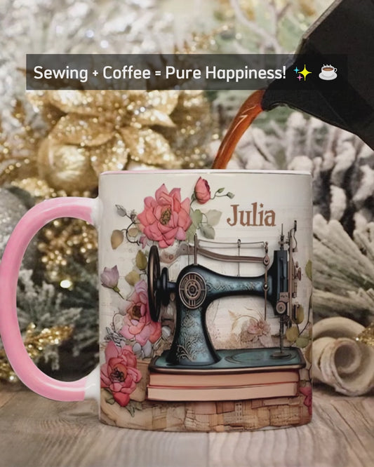 Sewing Machine - Personalized Sewing Accent Mug