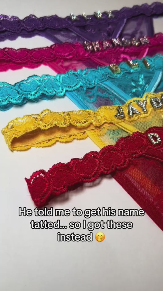 Custom Name Panties - Personalized Couple Custom Name Panties