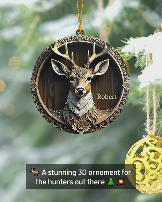 Deer Hunter - Personalized Hunting Ornament