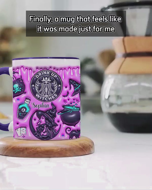Drink Up Witches - Personalized Witch Accent Mug