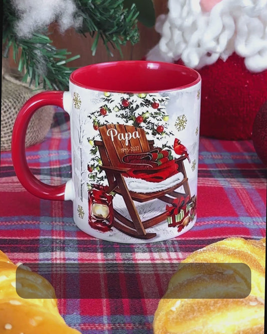 Christmas In Heaven - Personalized Memorial Accent Mug