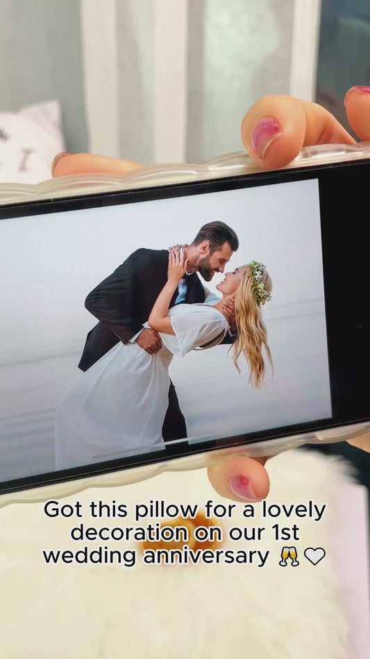 I Choose You - Personalized Husband And Wife Throw Pillow