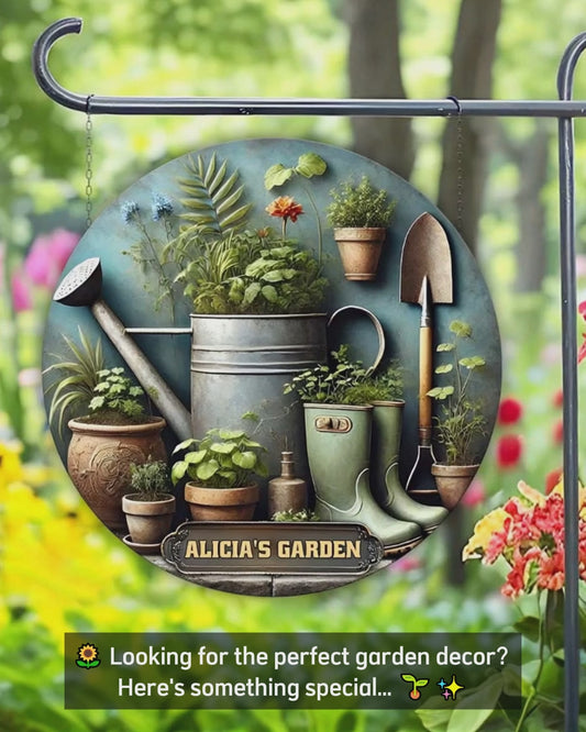 Your Garden - Personalized Gardening Cut Metal Sign