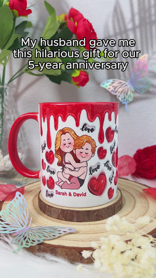 I Love You - Personalized Couple Accent Mug