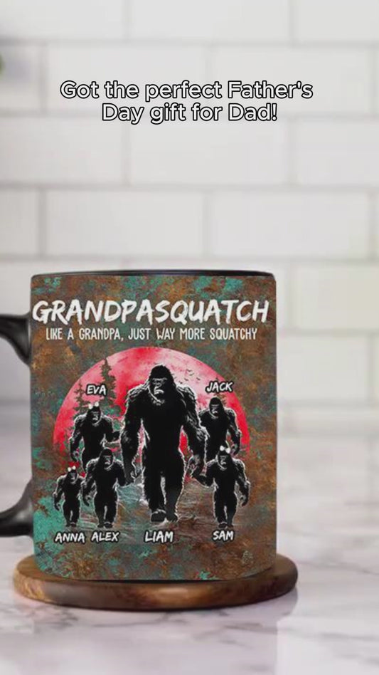Grandpasquatch - Personalized Father Accent Mug