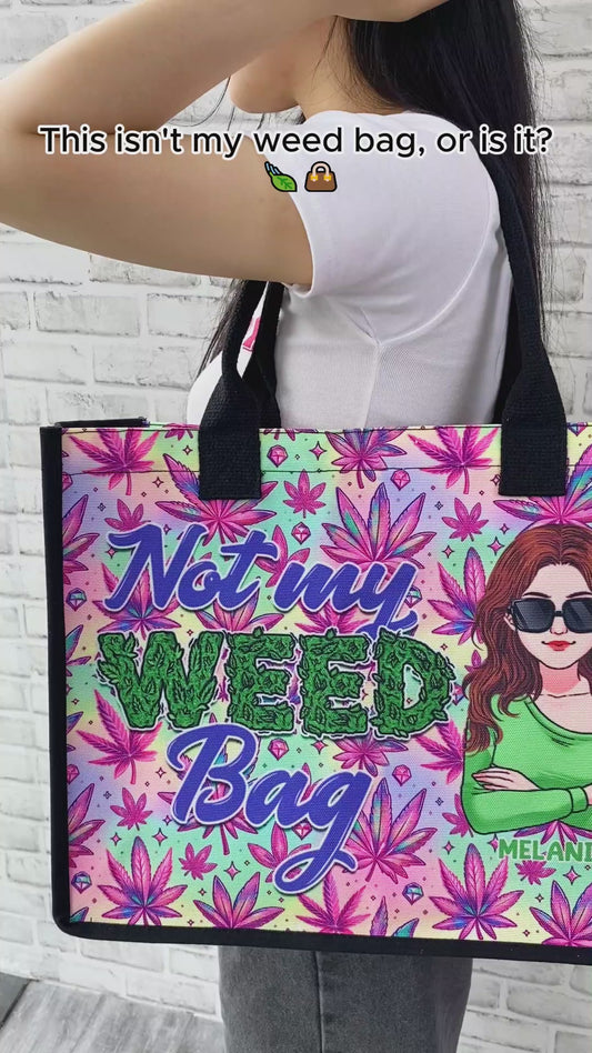Mother Shite Maybe 420 - Personalized Weed Canvas Tote Bag & Cosmetic Bag