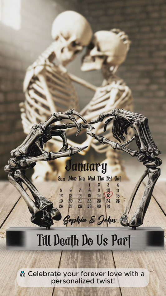 Til Death Do Us Part - Personalized Couple Custom Shaped Acrylic Plaque