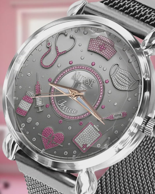 Love Nurse Life - Personalized Nurse Women Hand Watch