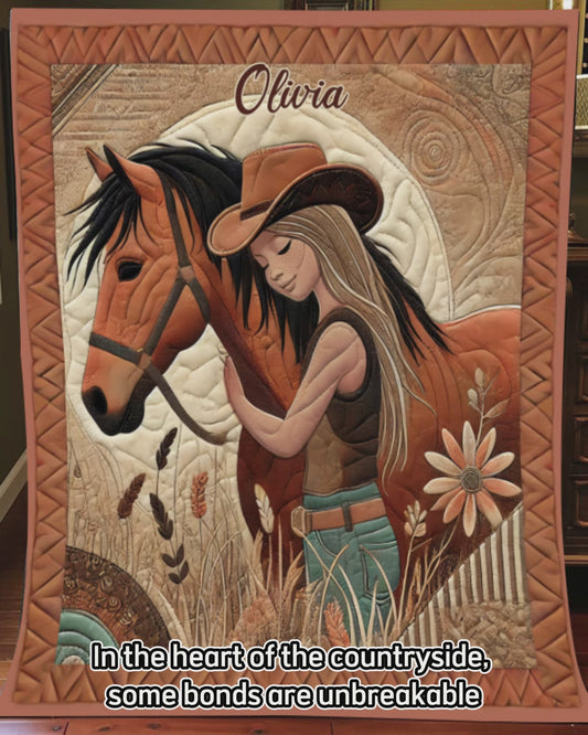 Horse Lovers - Personalized Horse Quilt