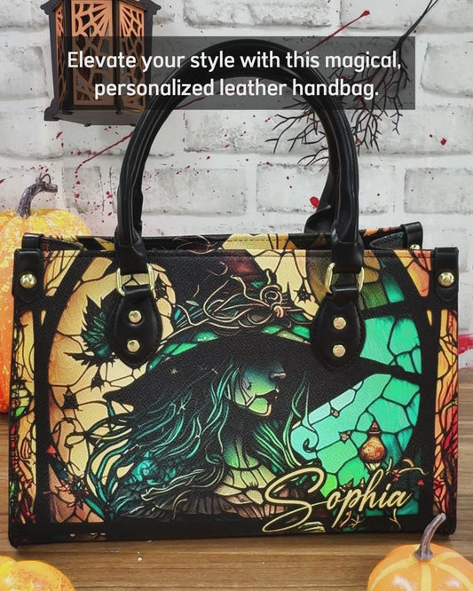 Mysterious Witch - Personalized Witch Leather Handbag