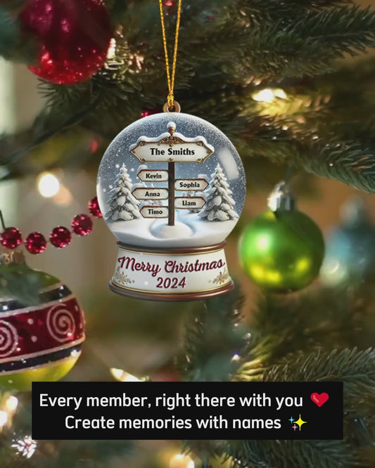 Merry Christmas - Personalized Family Ornament