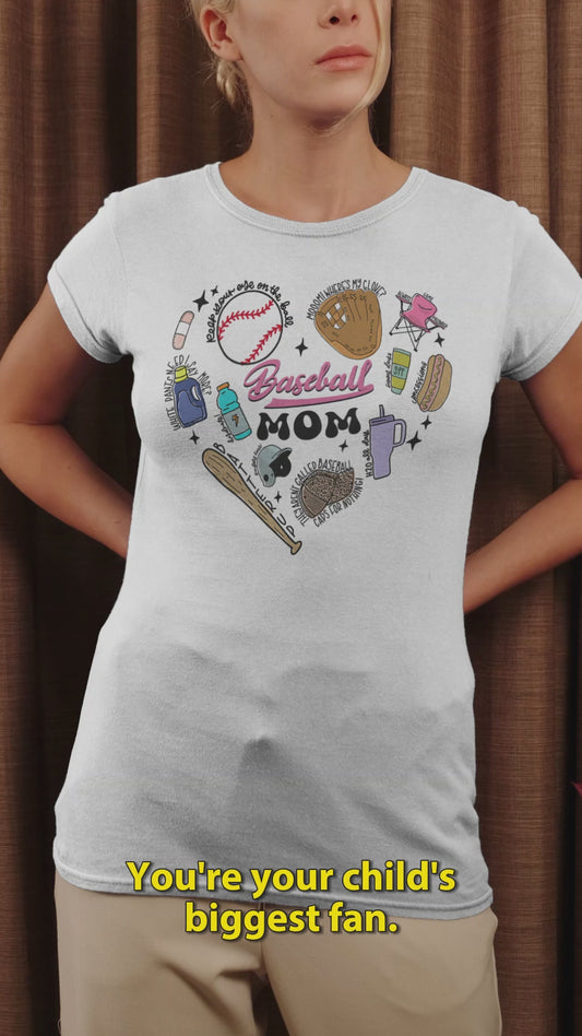 Baseball Mom - Personalized Baseball T-shirt And Hoodie